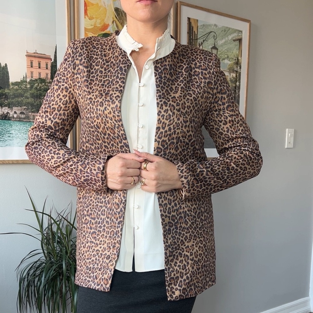 Leopard Print Women's Blazer